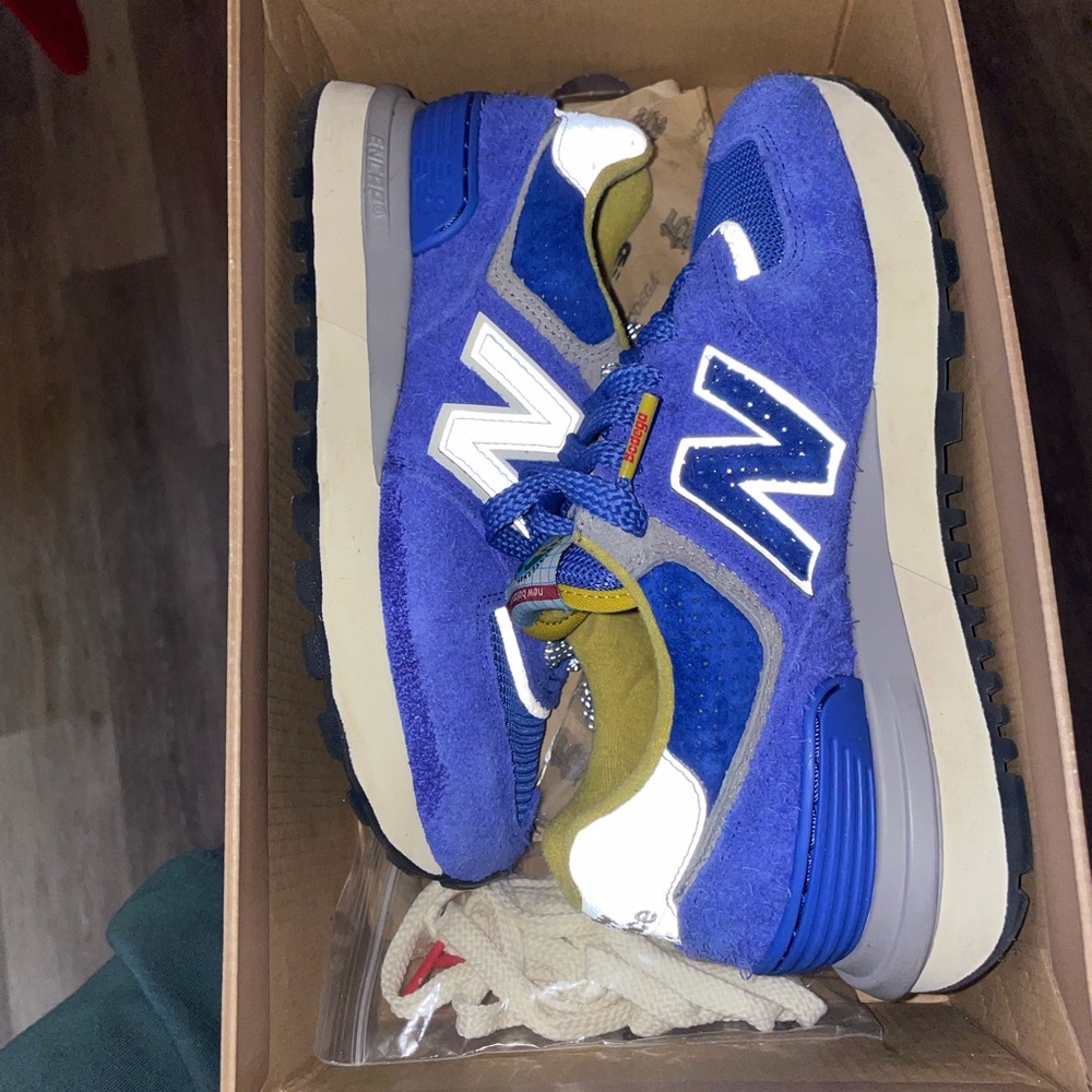 New Balance collab with Bodega Kids Sneakers - Blue and Yellow